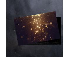 DAMU | Ceranfeldabdeckung 1 Teilig 80x52 cm Herdabdeckplatten aus Glas Abstraktion Elektroherd Induktion Herdschutz Spritzschutz Glasplatte Schneidebrett