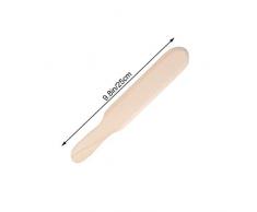 BESTonZON 9 Teil Holzwaren Crepes Teigverteiler Crepes Verteiler Wender Crepe Pancake Teig Crepes Set