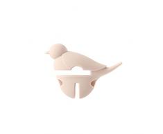 FBGood Löffelhalter, Dampfreiniger, Dampf-Duftströmer, Kochlöffelhalter,Topfdeckelhalter - Silikon Bird Anti-Scald Pot Side Clip Halter für Löffelauflage Anti-Scald Grip Fixed Clamp (Rosa)