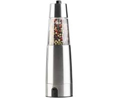 Rosenstein & Söhne Akku Pfeffermühle: Automatische Akku-Gewürzmühle mit Keramik-Mahlwerk, USB-Ladefunktion (Pfeffermühle Akku wiederaufladbar)
