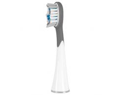 Silkn 2er Set Ersatz-Aufsteckbürsten für Sonic Smile, Weiß/Grau, SSR2PEUW001