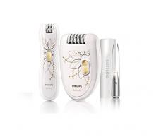 Philips Epilier-Set HP6540/00 – Limited Edition inklusive 1 x kabelloser Mini-Epilierer für empfindliche Bereiche, 1 x Epilierer für großflächige Stellen und 1 x Pinzetten-Set
