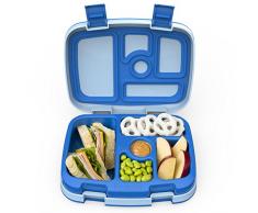 Bentgo Kids – Kinder Lunchbox / Bento Box / Brotdose mit 5 Unterteilungen, auslaufsicher (Blau)