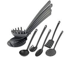 Küchenhelfer, 5tlg. Set Kochlöffel Schaumlöffel Pfannenwender Suppenkelle Spaghettilöffel