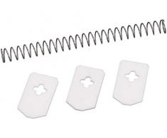 Leifheit Ersatzteile, 3 Abstreifgummis und Feder, passend für Leifheit Kirschentkerner Cherrymat Art. Nr. 37200 und 37209