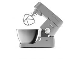 Kenwood Chef KVC3110S Küchenmaschine, 4,6 l Edelstahl Rührschüssel, Interlock-Sicherheitssystem, Metallgehäuse, 1000 Watt, inkl. 3-teiligem Patisserie-Set und Acryl-Mixaufsatz, silber