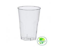 Gastro-Bedarf-Gutheil 30 bruchfeste Cocktail Becher Trinkbecher 0,3 l 300ml Mehrweg Mehrwegbecher aus hochwertigem PP Kunststoff