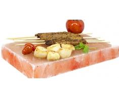 2X Gourmet Salz Grillsteine 20x10x2,5 cm Original Kristallsalz aus dem Vorgebirge des Himalaya* Salz BBQ Grillplatte Servier Platte Süd Punjab Pakistan-Direkt Anbieter