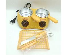 QXXNB Wax Heater & Chocolate Melter Fondue-Set Mit Elektrischer Erwärmung Und Automatischer Temperaturregelung,Gelb,Yellow