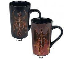 Tasse, Latte, wärmewechselnd, 500 ml, Anne Stokes (Drachen)