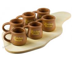 Fischergeist Keramikkrug Set (Keramikkrug, Löschpfanne, Servierbrett)