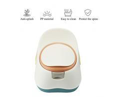 DUWEN Kinderhilfstoilette Heim Jungen und Mädchen Töpfchentoilette Kinder Spezial PP Topf Tragbarer Toilettensitz Leicht zu reinigen für 0-3 Jährige