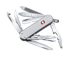 Victorinox Taschenmesser Mini Champ Alox (18 Funktionen, Schere, orangenschäler) rot