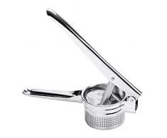 PRENKIN Kartoffel Mashers Ricers Küche kochender Cutter Edelstahl-Druck Schlamm Knoblauch Presser Gemüse, Obst, Presse-Maschine