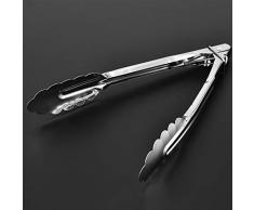 Jiobapiongxin Küchenzange Zum Kochen Salatzange und Grillzange Küchenutensilien Kochzange Grillzange Edelstahl Servierzange (Splitter) JBP-X