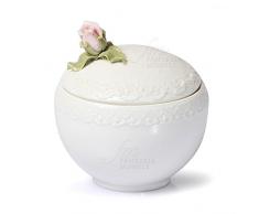 Zuckerdose HERVIT Typ Romance Porzellan Verkostung Dekor Rose Geschenk Hochzeit 8z1j1fm