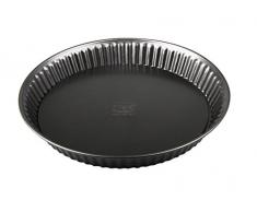 Dr. Oetker Quicheform Ø 28 cm, Tarteform aus Stahl mit Antihaftbeschichtung, runde Backform für Tortenboden, Menge: 1 Stück