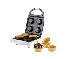 Korona 41011 Waffelcup-Maker Weiß für Waffelcups mit 6 cm Durchmesser - Waffeleisen für 4 Cup Waffeln - Waffel Toaster