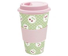 GreenGate - Travel Mug - to-go-Becher - Cherry/Kirsche - Bambus