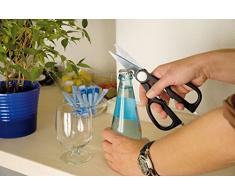 Wedo 97785 Allzweckschere (Edelstahl, Nußknacker und Schraubendreher, 21,5 cm) schwarz