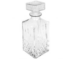 TW24 Alpina Whisky Karaffe Dekanter Whiskey Glaskaraffe Cognac Wein Likör Whiskeykaraffe Weinkaraffe