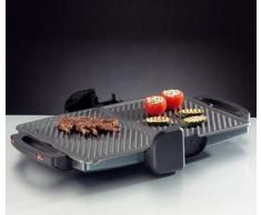 ROMMELSBACHER Comfort Grill KG 2000 - flexible Höhenverstellung, Grillflächen stufenlos und getrennt regelbar, herausnehmbare, antihaftbeschichtete Grillplatten je 33 x 24 cm, Fettablauf, 2000 Watt