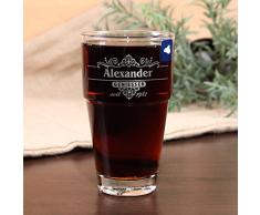 Leonardo Trinkglas mit Geniesser-Motiv und Gratis Gravur des Namens und Jahr