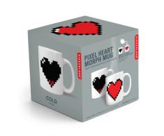 Kikkerland CU44 Wärmeeffekt-Tasse Pixel Heart