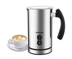 CHULUX Milchaufschäumer elektrisch, automatischer Milchschäumer, Erhitzen und Aufschäumen für kalte und warme Milch, Antihaftbeschichtung, leise