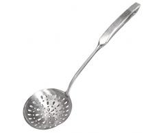 Schaumkelle Schaumlöffel, [rostfrei, Integral bilden, langlebig] Newness 304 Edelstahl Schlitz Löffel mit Vakuum Ergonomischer Griff, bequem Grip Design Sieb Schöpflöffel für Küche