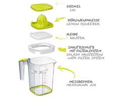 Rotho 1026005070WS Loft Back-Messbecher mit verschiedenen Aufsätzen, Skala und Deckel, Kunststoff (BPA-frei)