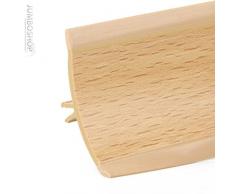HOLZBRINK Küchenabschlussleiste Buche Küchenleiste PVC Wandabschlussleiste Arbeitsplatten 23x23 mm 150 cm