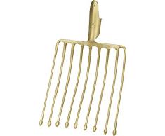 Idealspaten 67650000 Kartoffelgabel mit Knöpfen/Federdülle in Gold 36x30cm, 40 x 25 x 15 cm