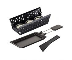 Kuhn Rikon 32170 Candle Light Mini Schweizerkreuz Raclette Set, schwarz