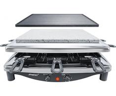 Steba RC 3 plus chrom Raclette, Made in Germany, für 8 Personen, 1450 Watt, schwarz/chrom