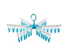 cardmoe 36 Folding Travel Clip Drip Kleiderbügel Multifunktional Wäscheständer, Wäschetrockner, Badewannen-Wäschetrockner, Badewannentrockner, Unterwäsche Socken Handschuhe und Handtücher Portable