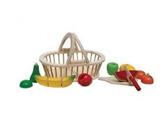 New Classic Toys - 10588 - Kinderrollenspiele - Schneide-Set - Obstkorb