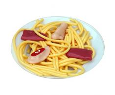 Unbekannt 2 Ekel Teller mit Spaghetti ekliger Scherzartikel Spaghettiteller Nudelteller Pasta