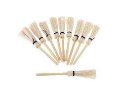 B Baosity 10 x Mini Besen Zimmer Besen Puppenhaus 1:12 Puppenstube Deko