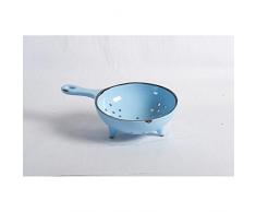 Seiher, Nudelsieb, Abtropfsieb, blau, Keramik, D 18 cm, H 7,5cm, Virginia Casa