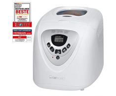 Clatronic BBA 3505 Brotbackautomat (Kneten, Aufgehen, Backen), 12 Backprogramme, LCD Display, ca. 2 Liter; Krustenbräunung einstellbar