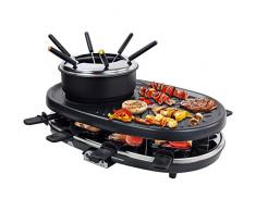 Syntrox Germany 3 in 1 Raclette-Grill-Fondue Appenzell für 8 Personen