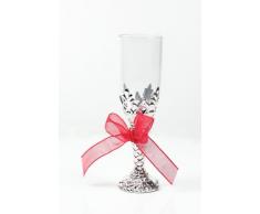 Mini-Sektflöten S20V24 Silber, zur Hochzeit, 24 Stück