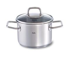 Fissler viseo / Edelstahl-Topf (2,1 L - Ø 16 cm) Kochtopf mit Glas-Deckel, Innenskalierung, Schüttrand, Induktions-Kochtopf, energiesparend, für alle Herdarten - auch Induktion