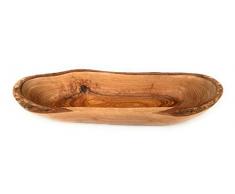 Brotschale rustikal aus Olivenholz - ca. 30cm