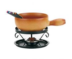 Kela 361305 Käsefondue-Set Tessin, 10-teilig, Ø 22 cm, Keramik, beige