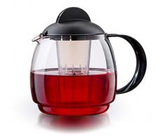 Boral Glas Teekanne Mikrowellenkanne 1,8L mit Teesieb