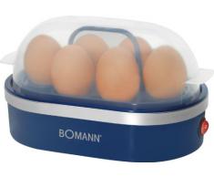 Eierkocher für 6 Eier mit 400 Watt (Messbecher, Eipicker, Antihaft-Beschichtet, Summer, Kontrollleuchte, blau)