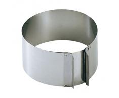 KAISER Tortenring mit Griffen Ø 16,5 x 32 cm 9 cm Pâtisserie individuelle Größeneinstellung extra hoher Rand spülmaschinengeeignet