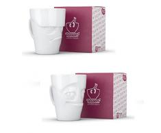 Fiftyeight Henkeltassen 2er Set grummelig und verschmitzt 350 ml Henkelbecher